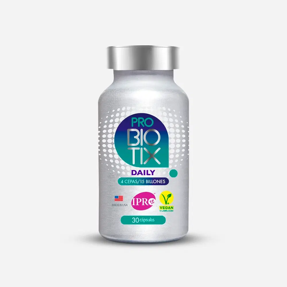 Probiotix Daily Probiótico multicepa (4 cepas) 15 billones de Unidades Formadoras de Colonias (UFC). 30 cápsulas – vista 1
