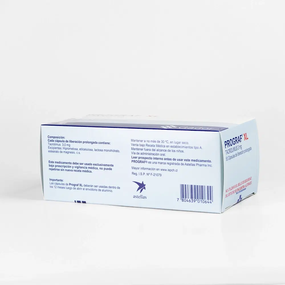 Prograf XL 3mg 50 Cap. – vista 2