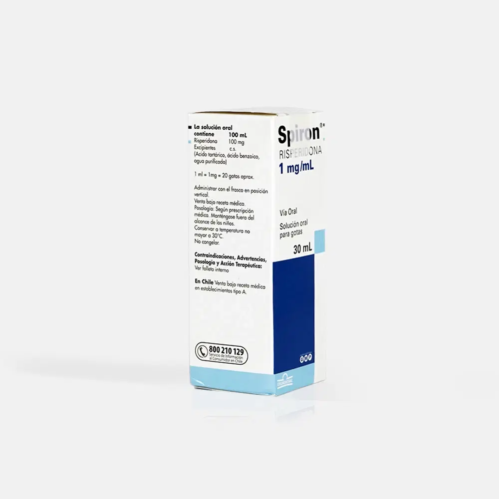 Spiron Risperidona 1 mg/ml 30 ml gotas – vista 2