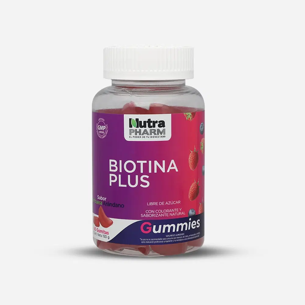 Biotina Plus en Gomitas para Cabello y Piel 60 unidades – vista 1
