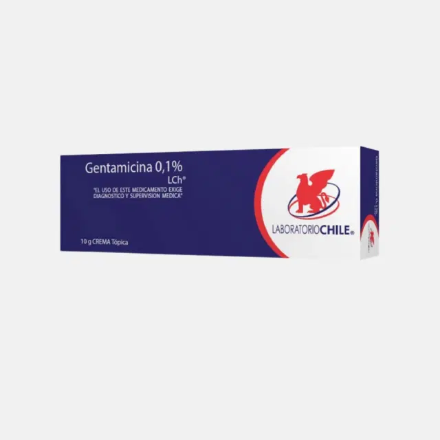Gentamicina 0,1% 10g Crm.