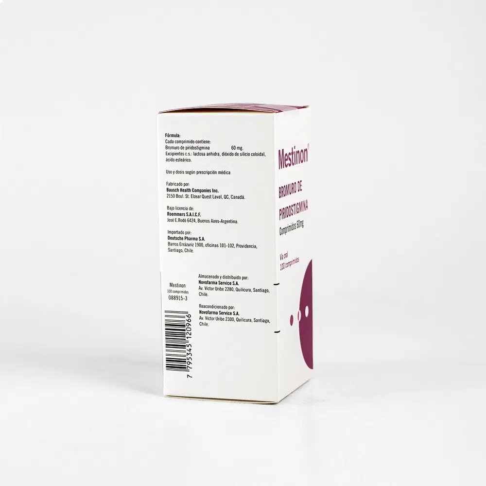 Mestinon Piridostigmina 60 mg 100 comprimidos – vista 2