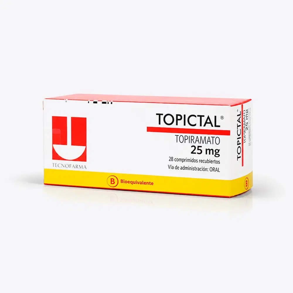 Topictal Topiramato 25 mg 28 comprimidos recubiertos