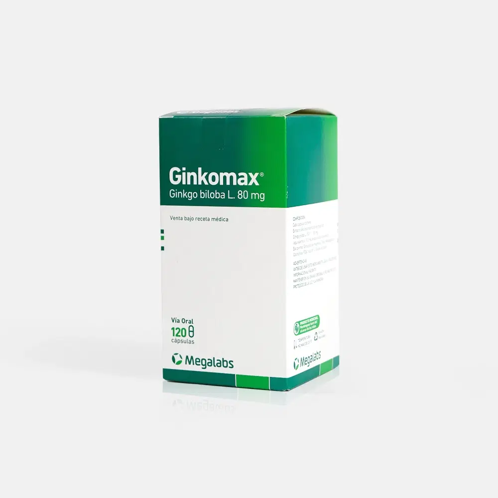Ginkomax 80mg 120 Cap. – vista 1