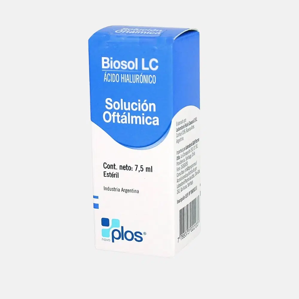 Biosol LC Hialuronato sodico 0,3% 0,3g/100 ml 7,5 ml solución oftálmica