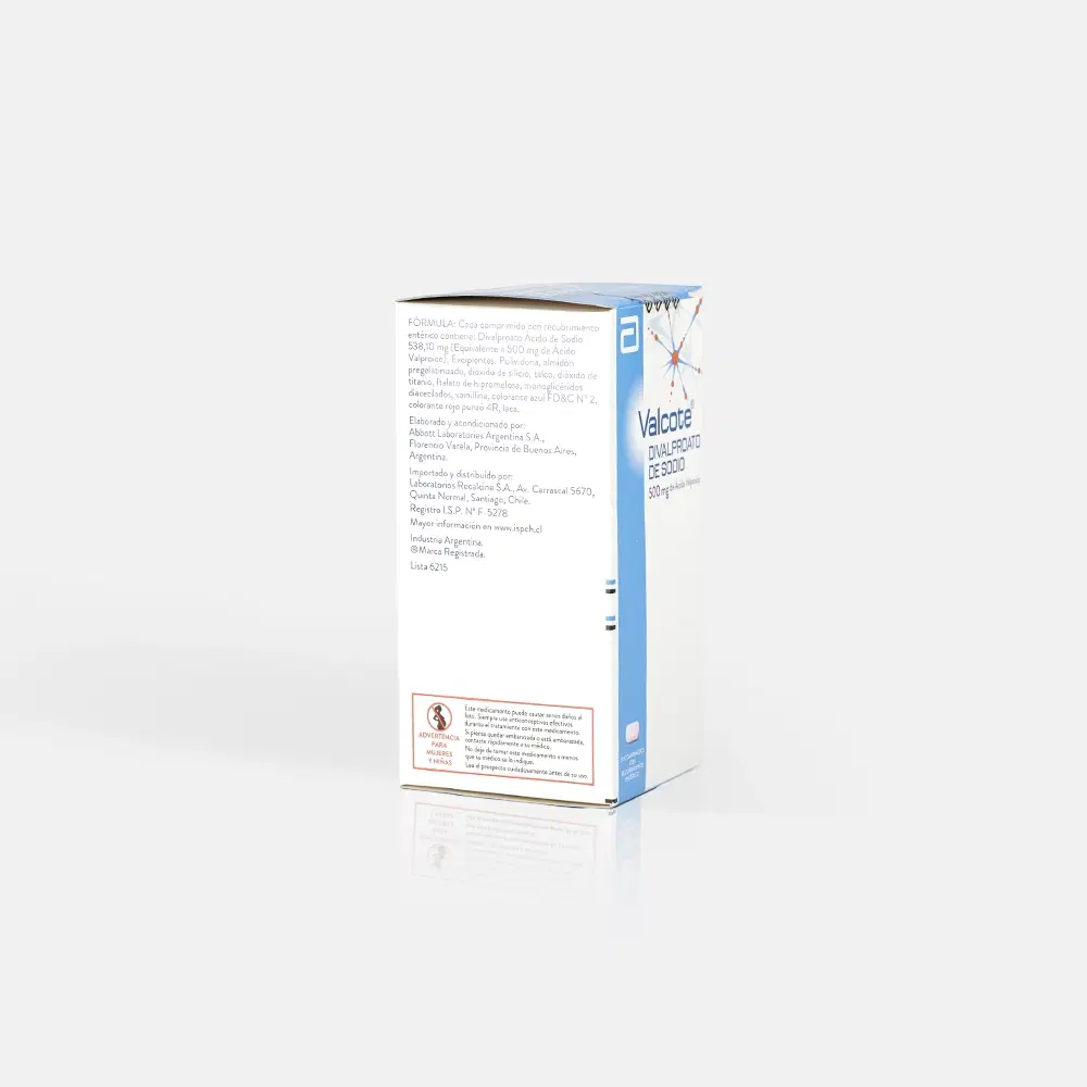 Valcote 500mg 50 Comp. – vista 2
