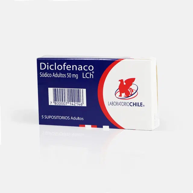 Diclofenaco Sódico Adultos 50mg 5 Sup.