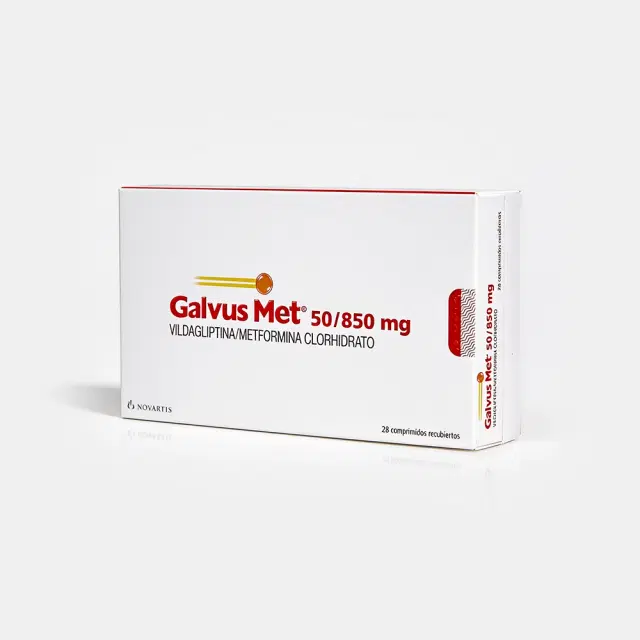 Galvus Met Vildagliptina / Merformina 50/850 mg 28 comprimidos recubiertos