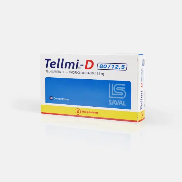 Tellmi D Telmisartán / Hidroclorotiazida 80/12,5 mg 30 comprimidos