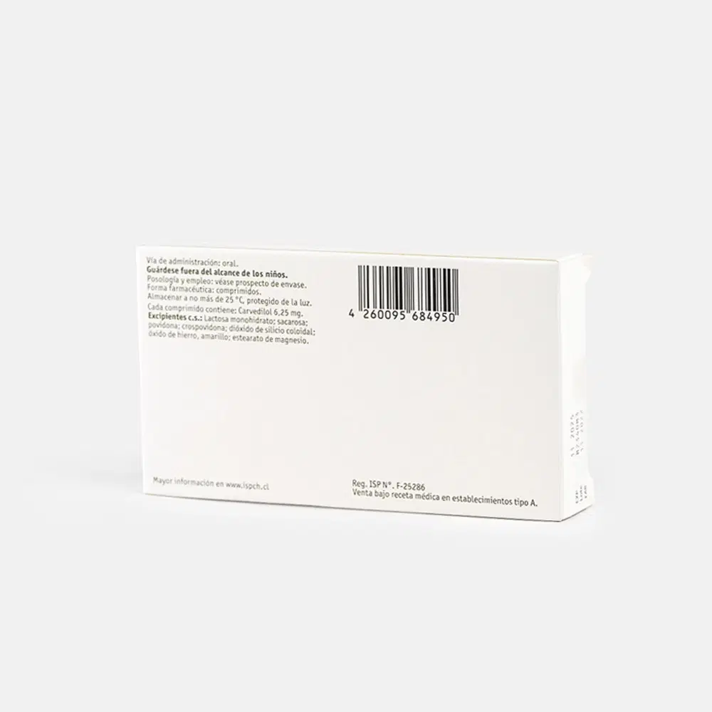 Dilatrend 6,25mg 28 Comp. – vista 2