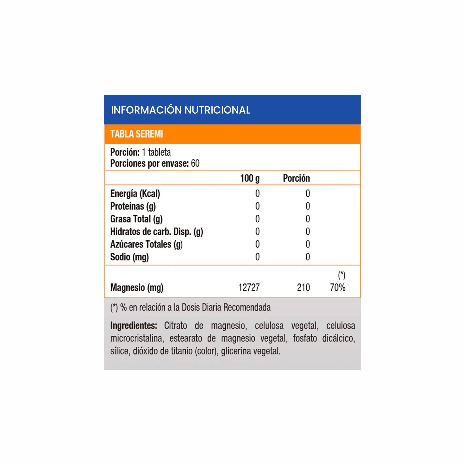 Solgar Citrato de Magnesio 60 Tab. – vista 2