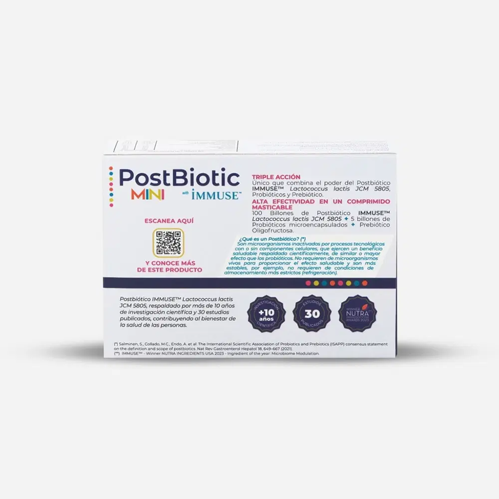 Postbiótico Immuse Sistema Inmune 30 Mini Comprimidos – vista 2