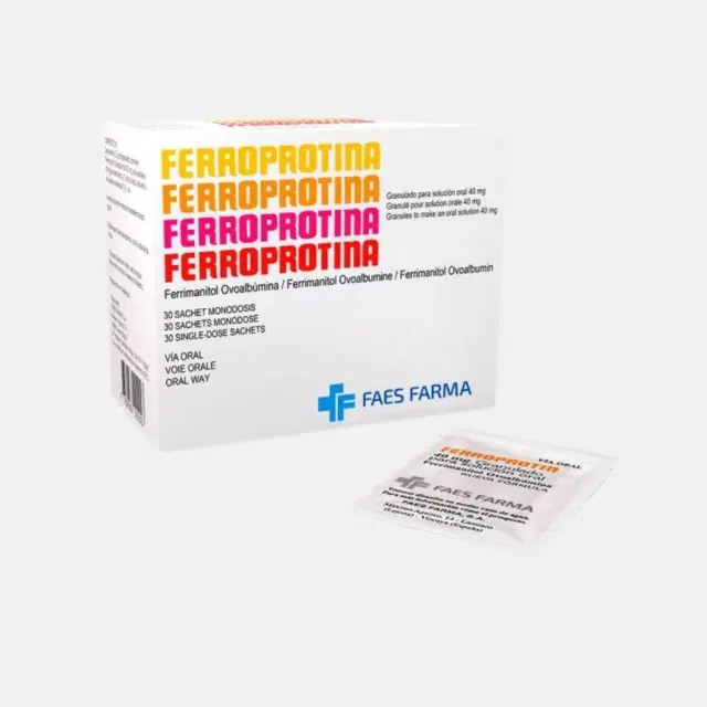 Ferroprotina 40mg 30 Sobres
