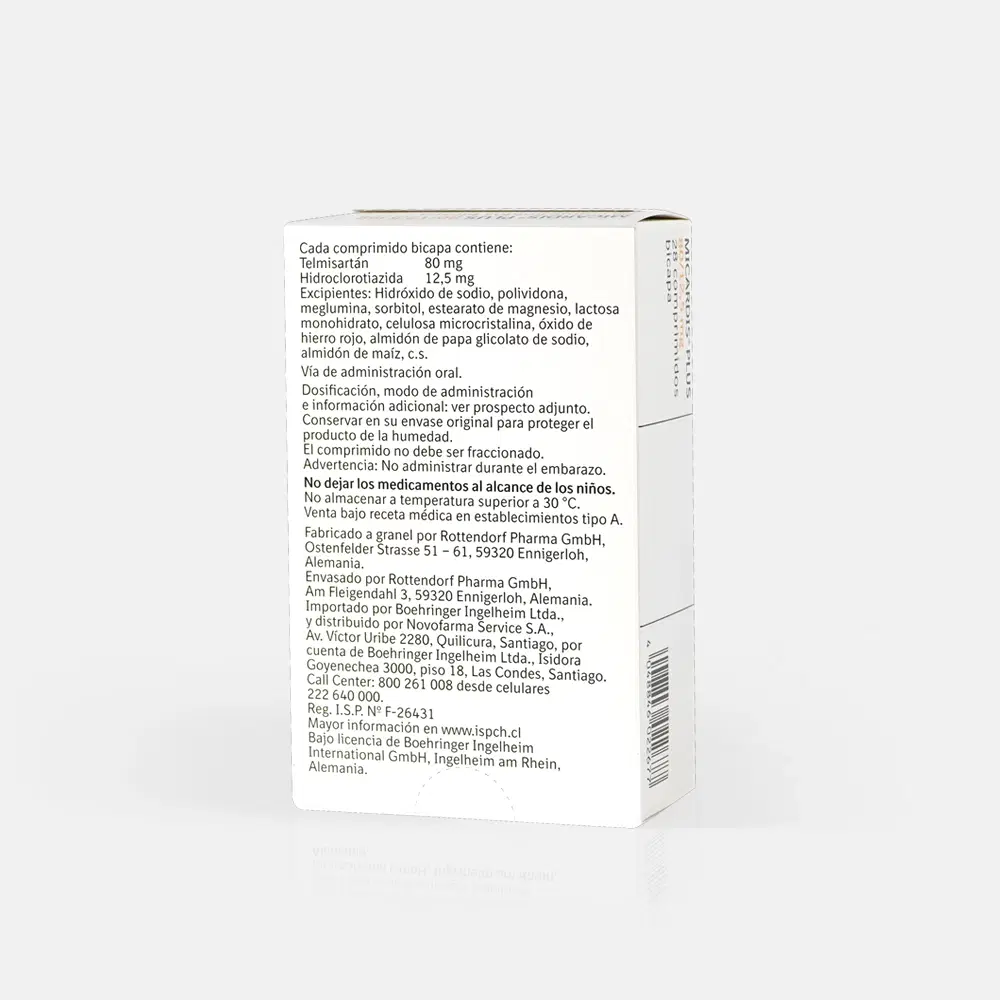 Micardis Plus 80/12,5 28 Comp. – vista 2