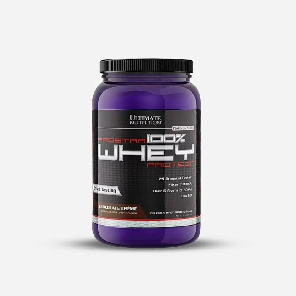 Ultimate Nutrition Prostar 100% Whey Protein 25g de Proteína y 6g de BCCA por Servicio Sabor Chocolate Créme 30 Servicios 2lb – vista 1