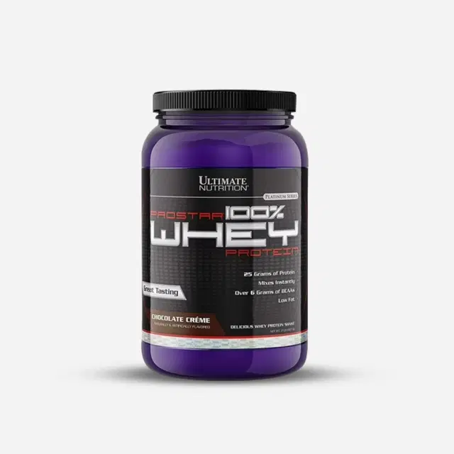 Ultimate Nutrition Prostar 100% Whey Protein 25g de Proteína y 6g de BCCA por Servicio Sabor Chocolate Créme 30 Servicios 2lb