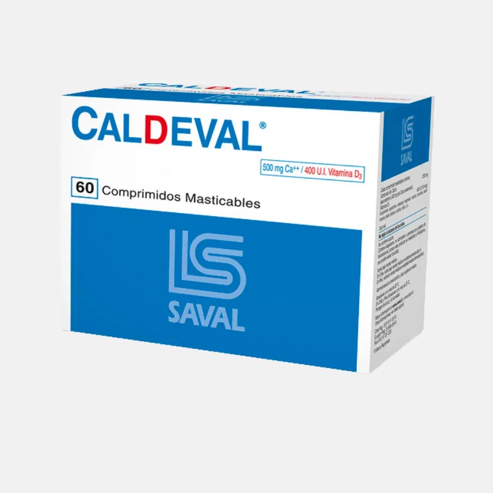 Caldeval 500mg/400ui 60 Comp.Mast.