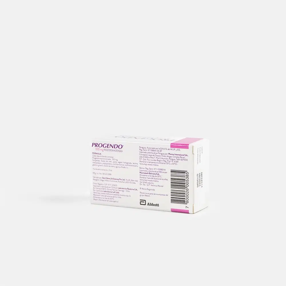 Progendo 100mg 30 Cap.Bl. – vista 2