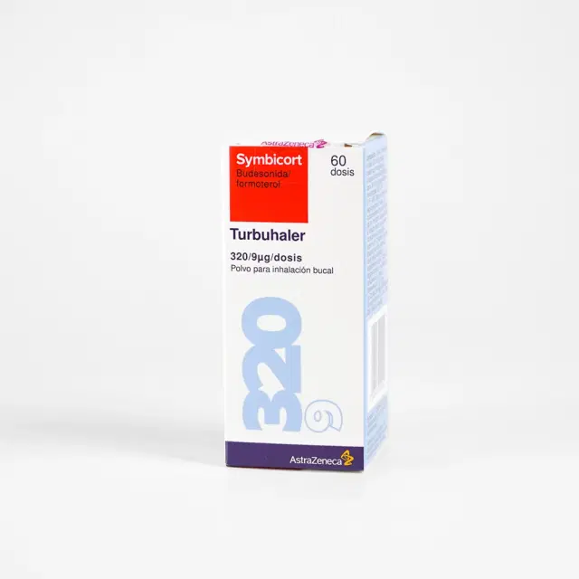 Symbicort Turbuhaler Budesonida / Formoterol 320 mcg/9 mcg 60 dosis de polvo para inalación bucal