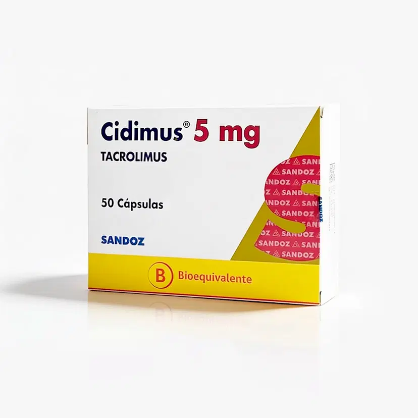 CIDIMUS (B) TACROLIMUS 5MG 50 CÁPSULAS