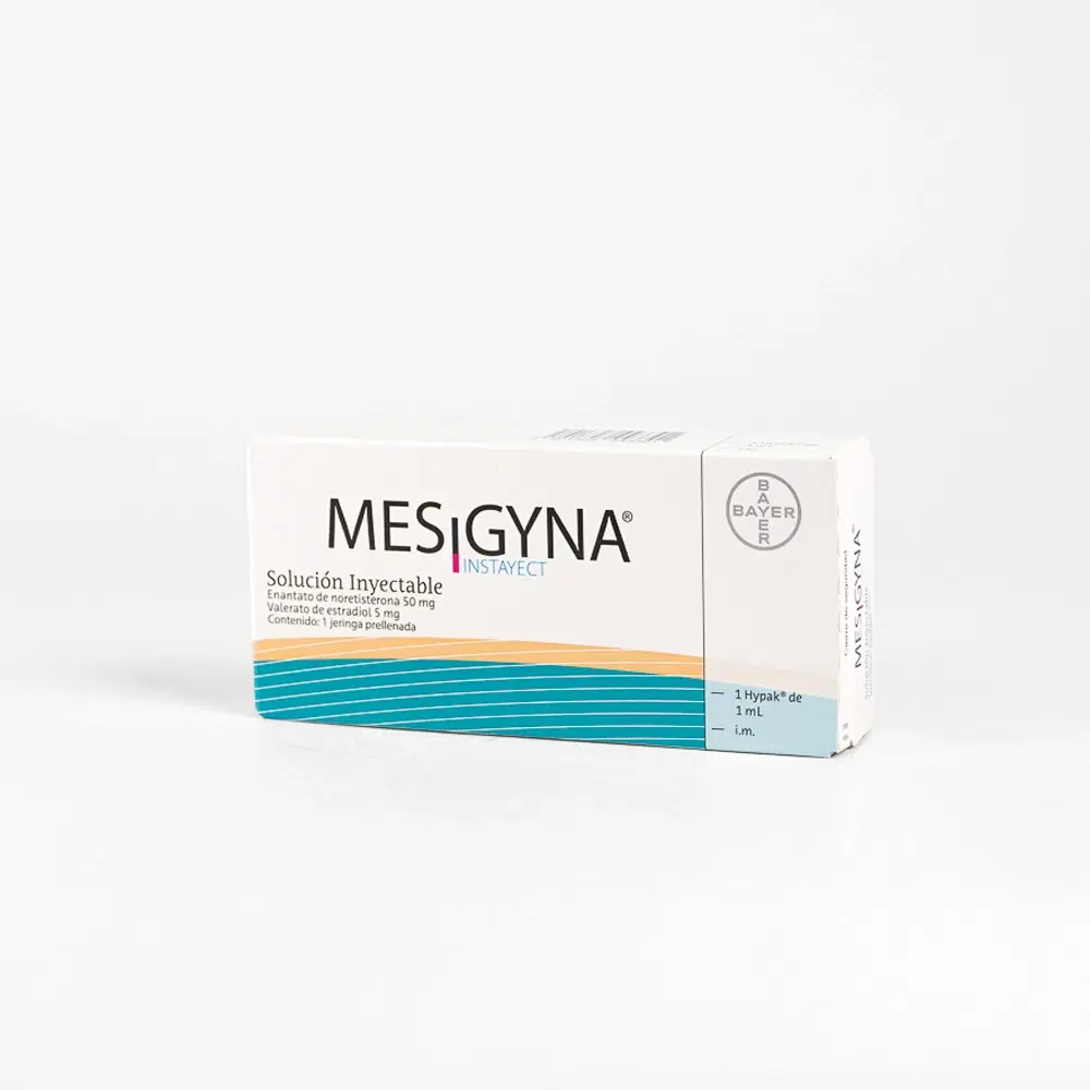 Mesigyna Instayect Norestisterona / Estradiol 50/5 mg 1 jeringa prellenada – vista 1