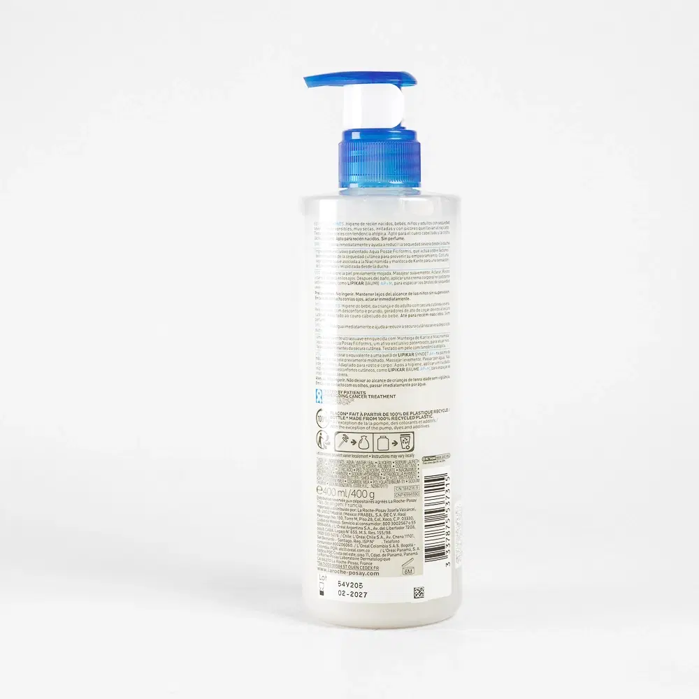 La Roche-Posay Lipikar Syndet AP+ 400ml: Limpiador Crema Antirritación