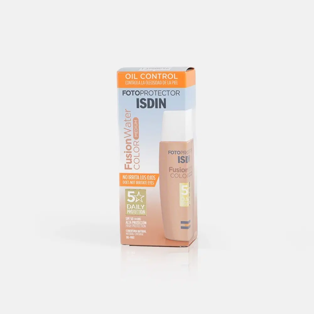 Isdin Bloqueador Fusion Water Fotoprotector Magic Color Medium Spf50 50ml – vista 1