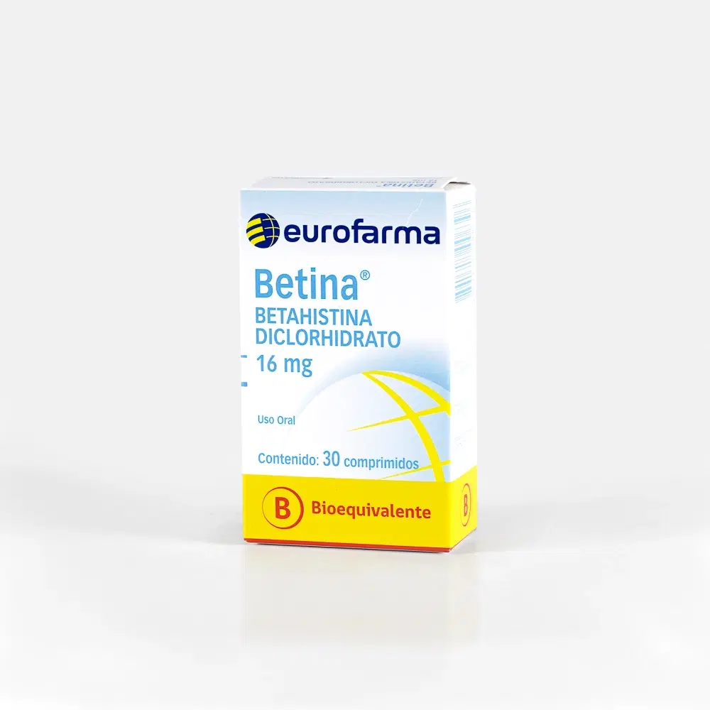 Betina Betahistina 16 mg 30 comprimidos – vista 1