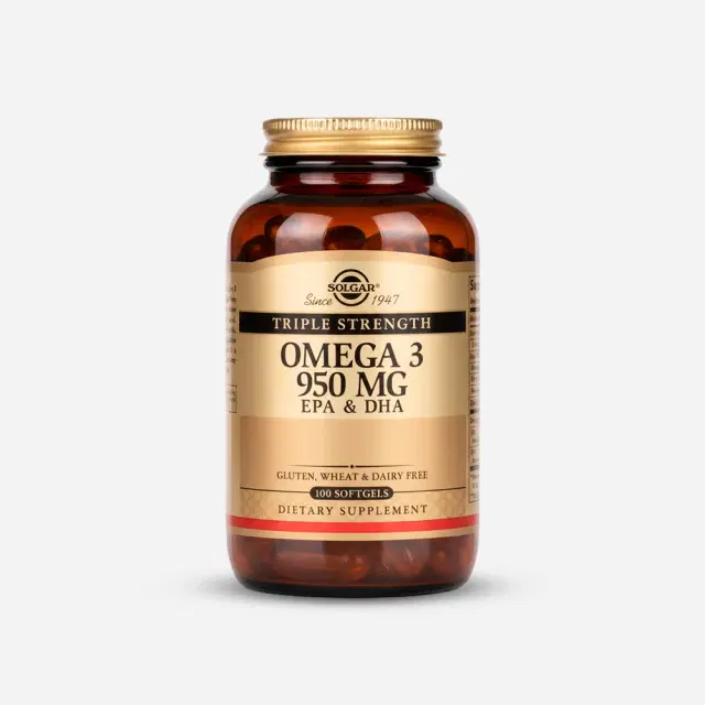 Solgar Triple Strength Omega 3 950 mg 100 Cap. Bl.