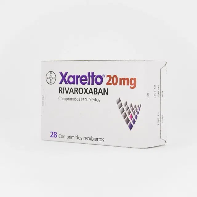 Xarelto Rivaroxaban 20 mg 28 comprimidos recubiertos