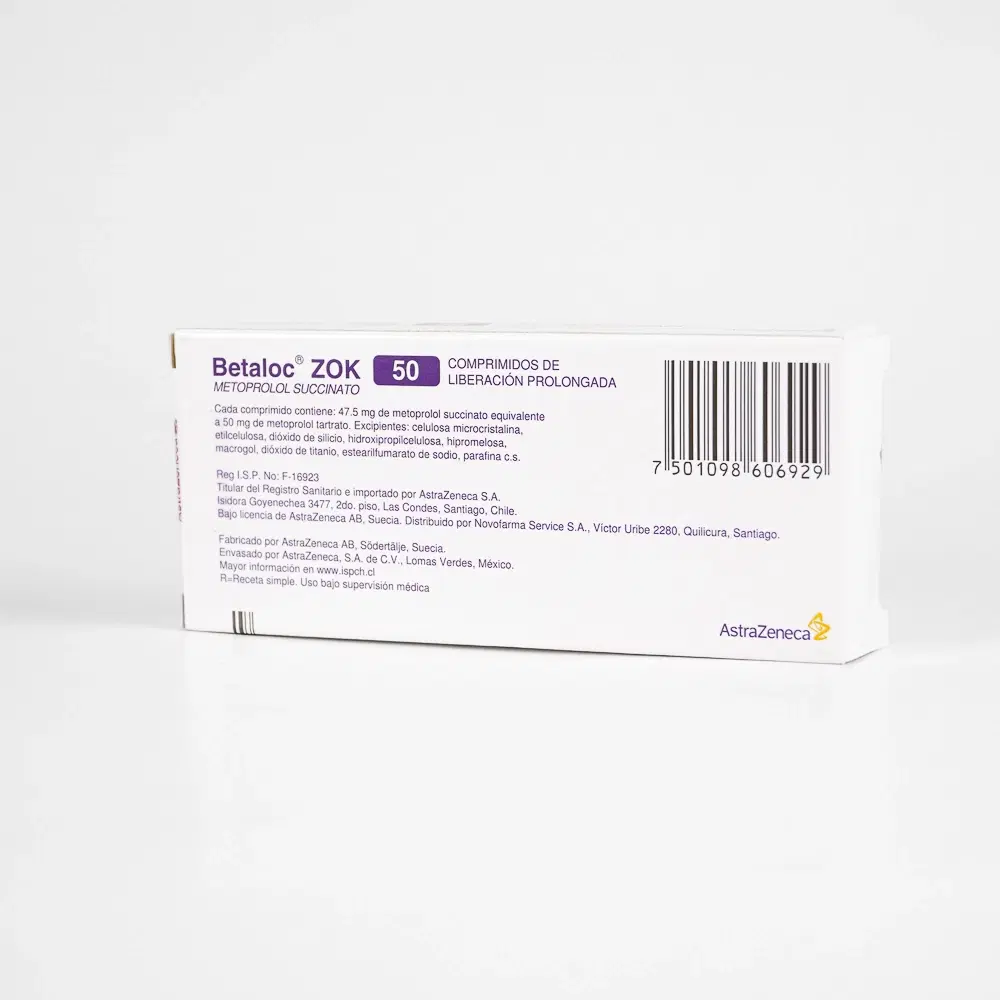 BETALOC  ZOK 50 mg X 30 Com. L.P – vista 2