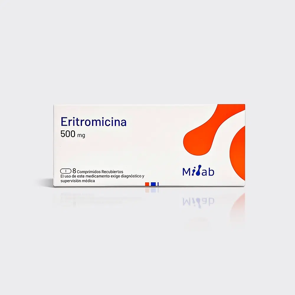 Eritromicina 500mg 8 Comp.