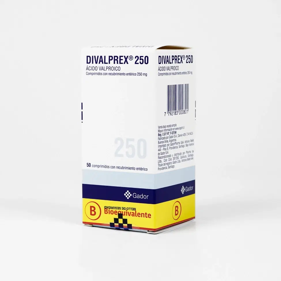 Divalprex 250mg 50 Comp.Rec. – vista 1