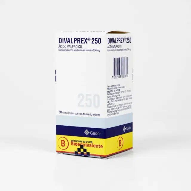 Divalprex 250mg 50 Comp.Rec.