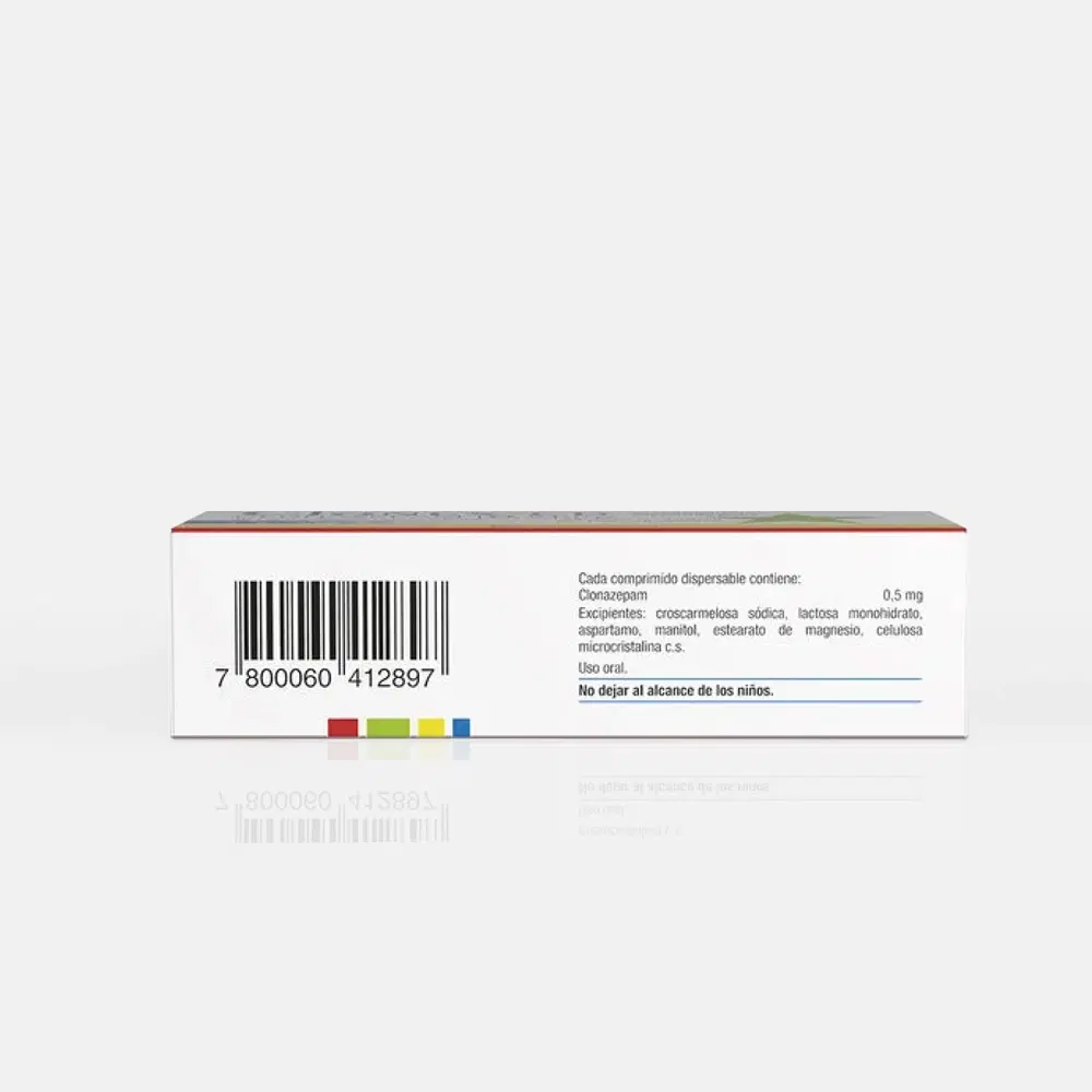 Clonex CD 0,5mg 30 Comp.Bd. – vista 2