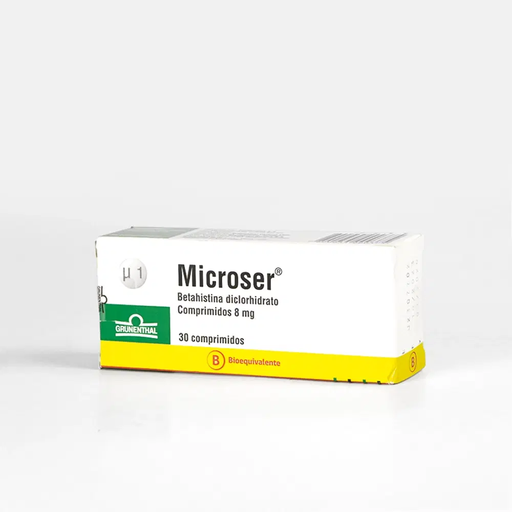 Microser Betahistina 8 mg 30 comprimidos – vista 2
