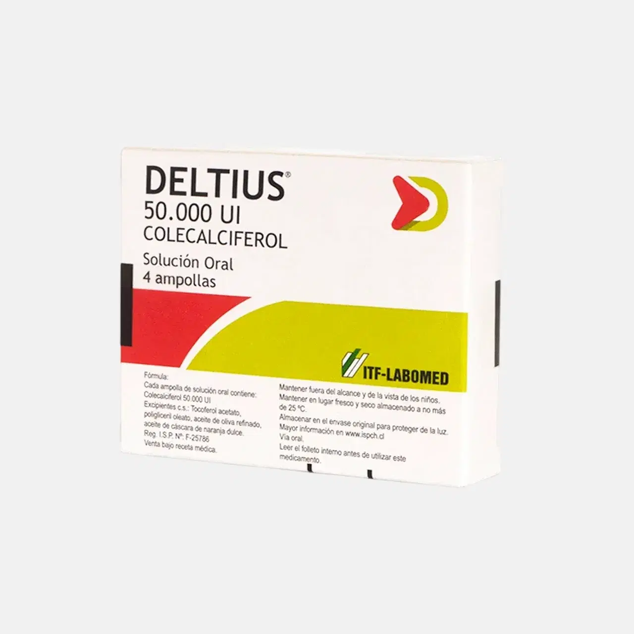 Deltius Colecalciferol 50.000 UI Solución Oral 1 mL 4 Ampollas – vista 2