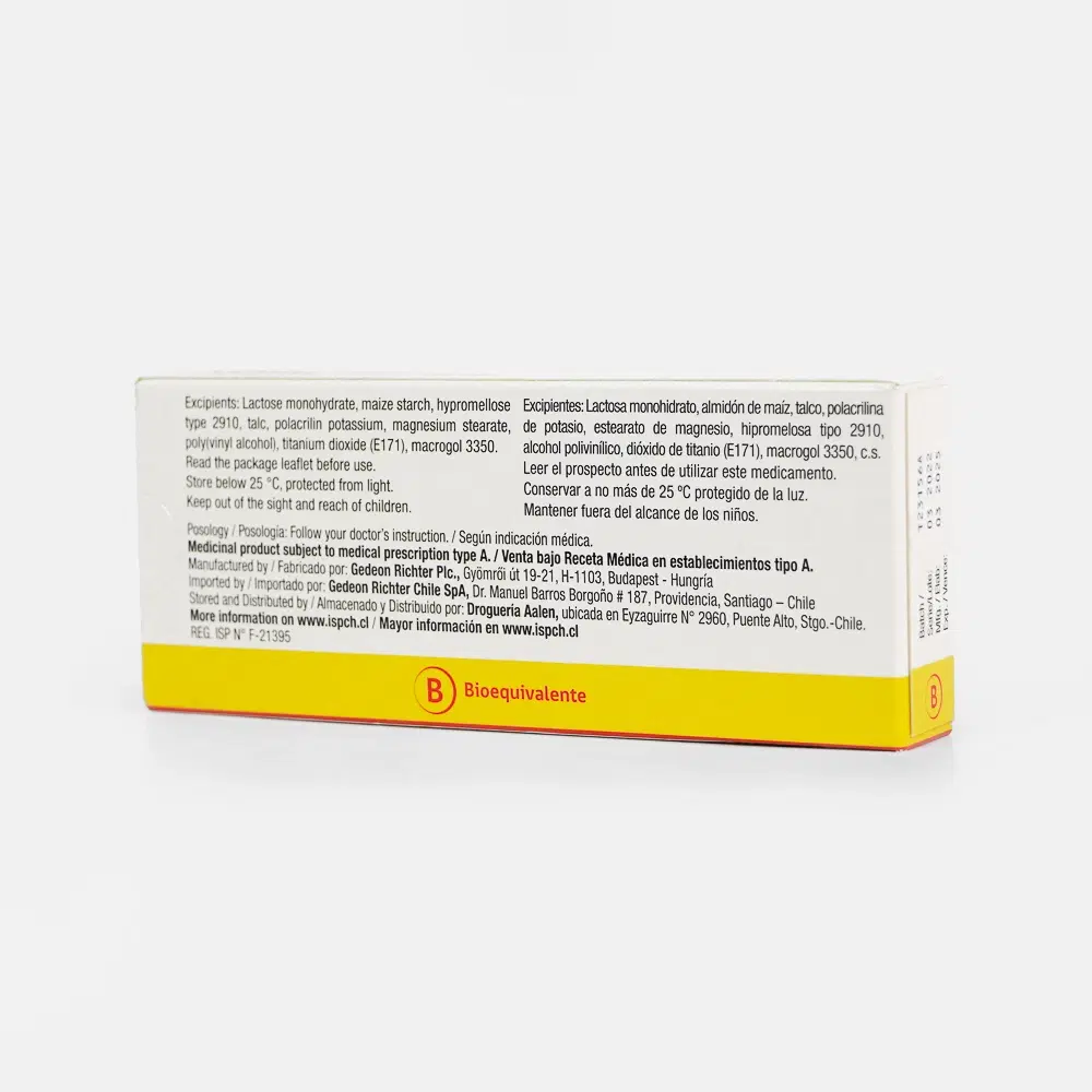 Sibilla Dienogest 2/0,03 mg 21 comprimidos recubiertos – vista 2