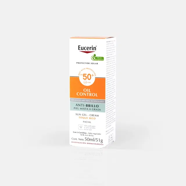 Eucerin Bloqueador Oil Control FPS50 Anti Brillo Crm. 50ml