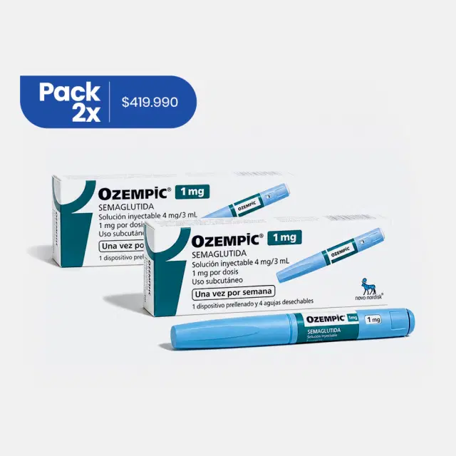 Pack 2 Unidades de Ozempic Semaglutida 4mg/3ml 2 Dispositivo Prellenado Multidosis