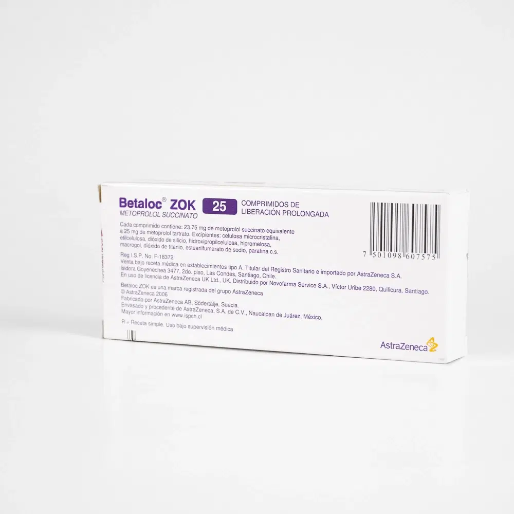 BETALOC ZOK  25 mg 30 Com. L.P – vista 2