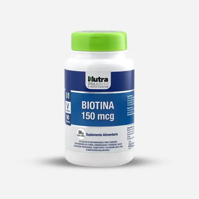 Biotina 150mcg Salud Cabello y Uñas 90 Cápsulas