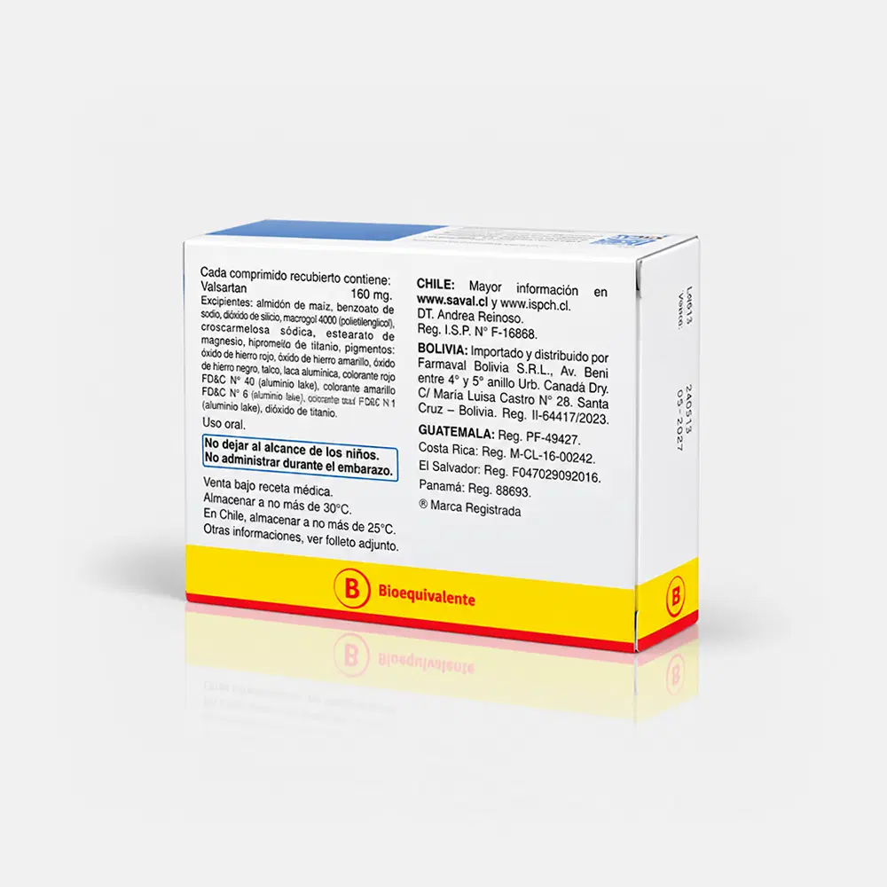 Valax 160mg 30 Comp.Rec. – vista 2