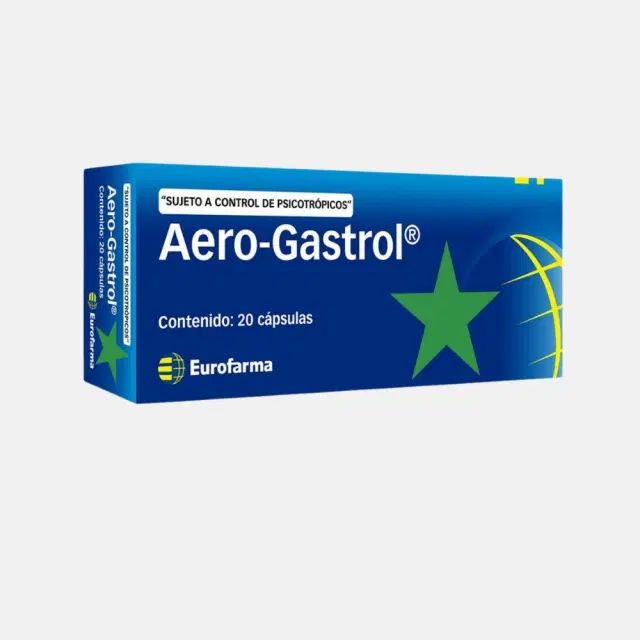 Aerogastrol 5mg/5mg/104mg 20 Cap.