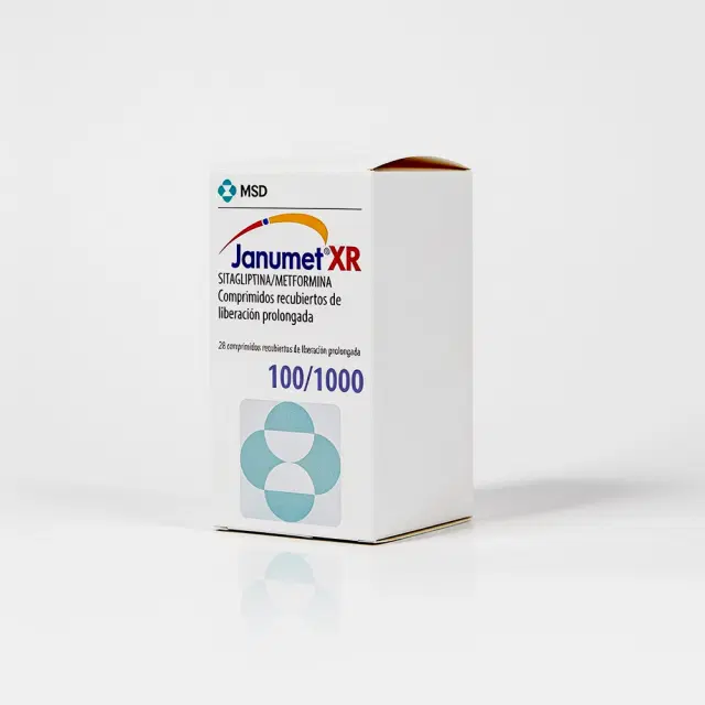 Janumet XR Sitagliptina / Metformina 100/1000 mg 28 comprimidos de liberación prolongada