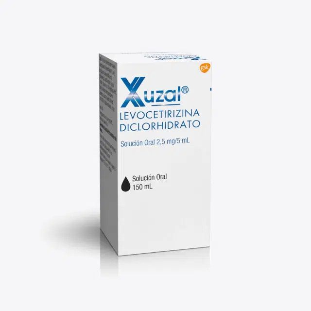 Xuzal Levocetirizina 2,5 mg/5 ml 150 ml jarabe solución oral