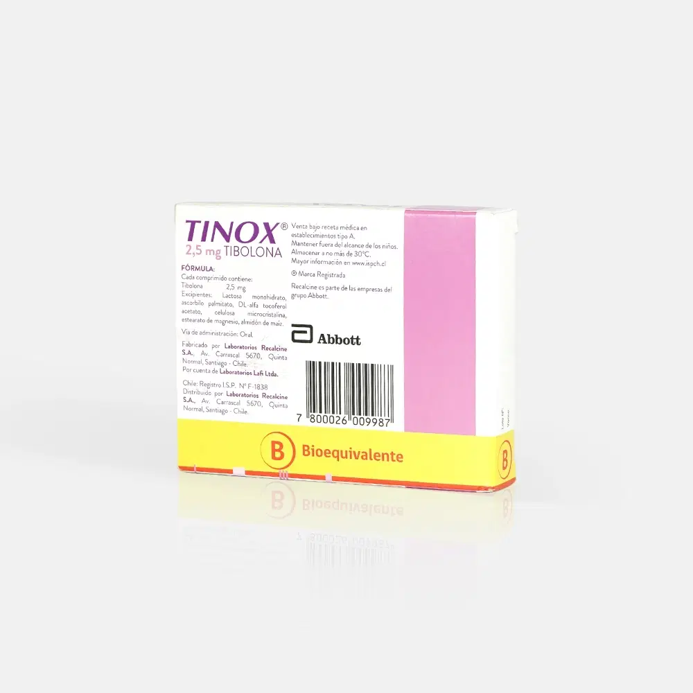 Tinox Tibolona 2,5 mg 30 comprimidos – vista 2