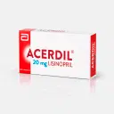 Acerdil Lisinopril 20 mg 30 comprimidos recubiertos – vista 1