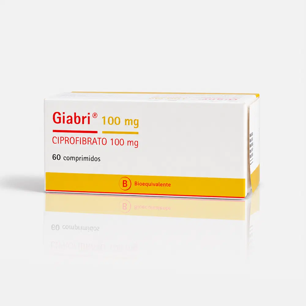 Giabri Ciprofibrato 100 mg 60 comprimidos – vista 1
