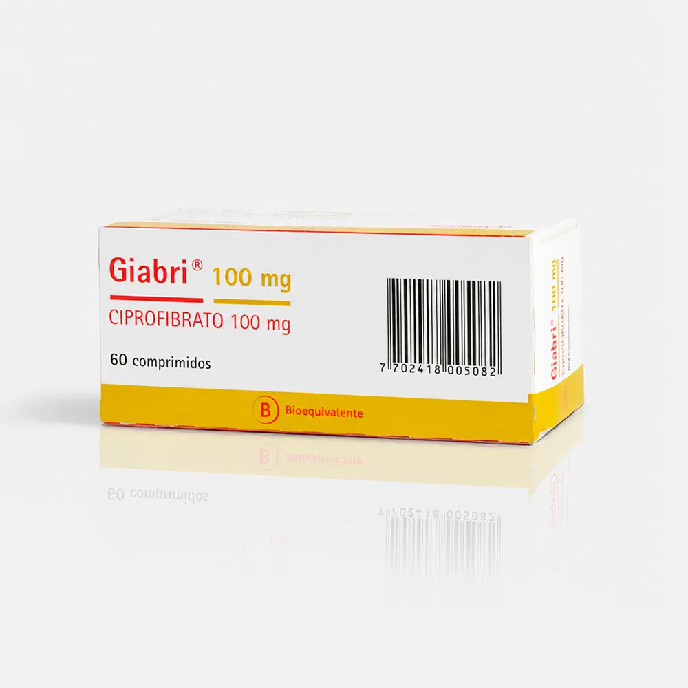 Giabri Ciprofibrato 100 mg 60 comprimidos – vista 2